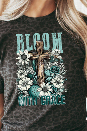 Bloom In Grace Cross Fine Jersey Tee - Wholesale Accessory Market