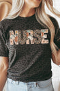 Boho Nurse Faux Embroidery Transfer Fine Jersey Tee - Wholesale Accessory Market