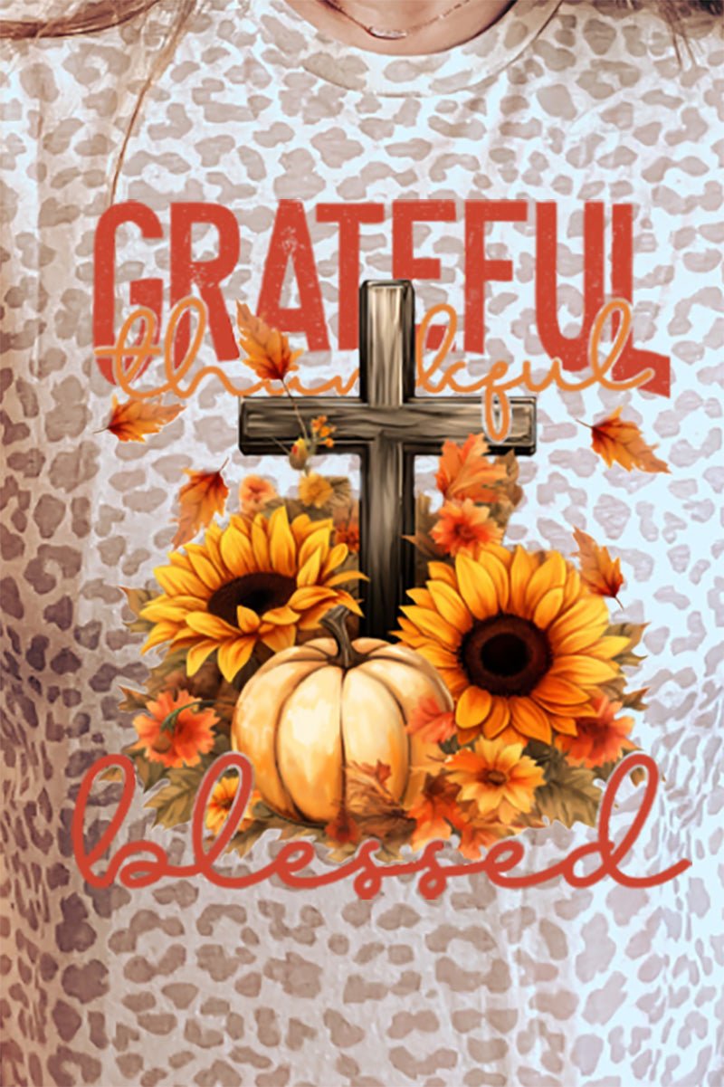 Grateful Thankful Blessed Harvest Fine Jersey Tee - Wholesale Accessory Market