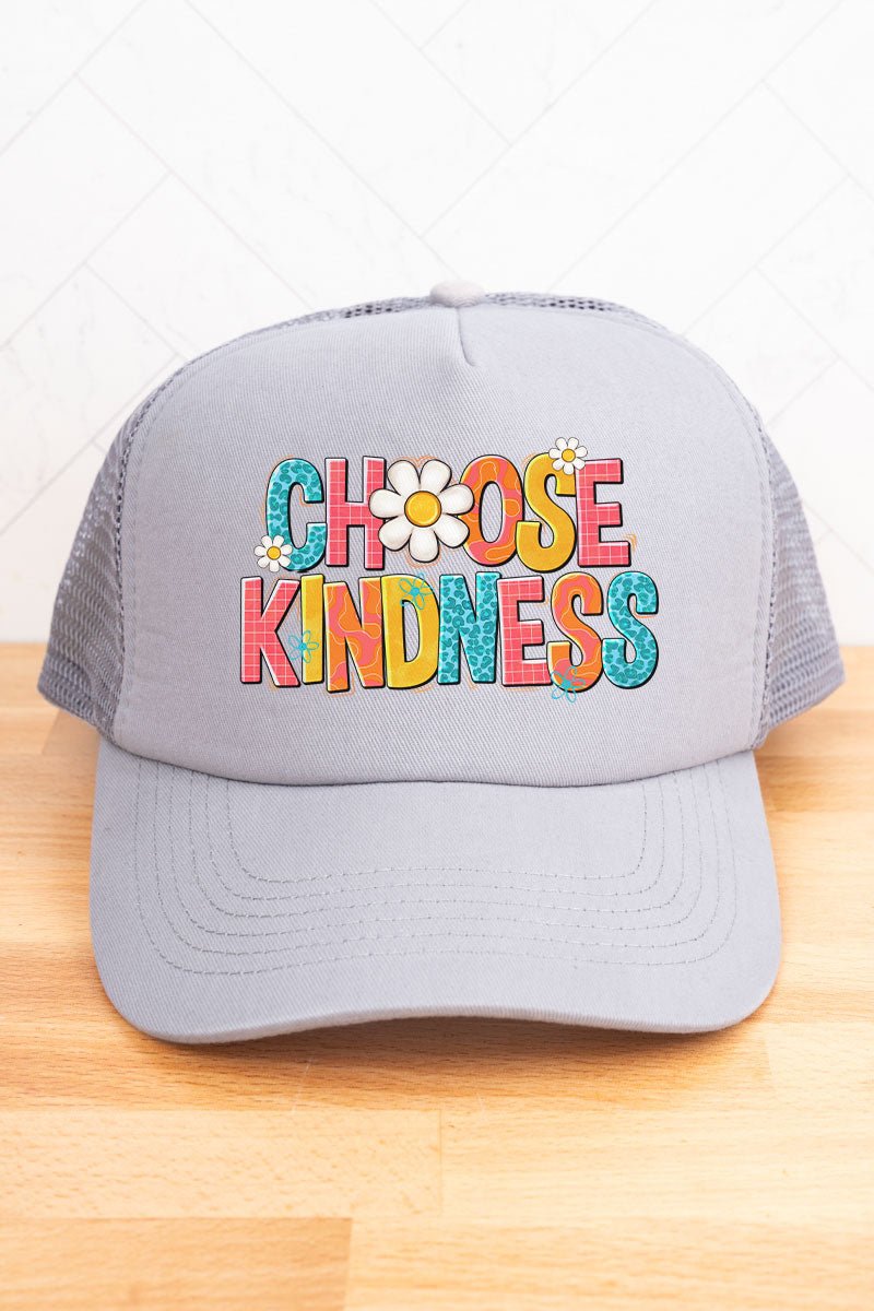 Doodle Choose Kindness Twill Front Mesh Trucker Cap | Wholesale ...