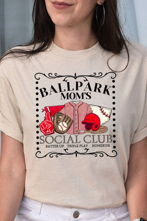 Ballpark Moms Social Club Softstyle Adult T-Shirt - Wholesale Accessory Market