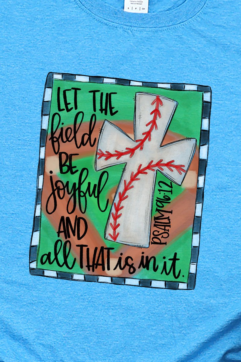 Field Be Joyful Baseball Softstyle Adult T-Shirt - Wholesale Accessory Market