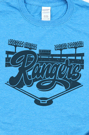 Baseball Diamond Rangers Softstyle Adult T-Shirt - Wholesale Accessory Market