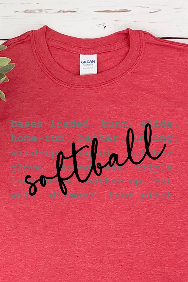 Softball All The Things Softstyle Adult T-Shirt - Wholesale Accessory Market