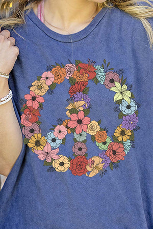 Flower Peace Vintage T-Shirt - Wholesale Accessory Market