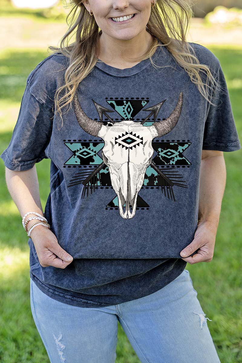 Stampede Skull Vintage T-Shirt - Wholesale Accessory Market