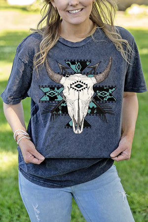 Stampede Skull Vintage T-Shirt - Wholesale Accessory Market