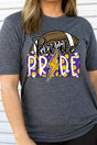 Football Pride Pirate Purple Gold Adult Soft-Tek Blend T-Shirt - Wholesale Accessory Market