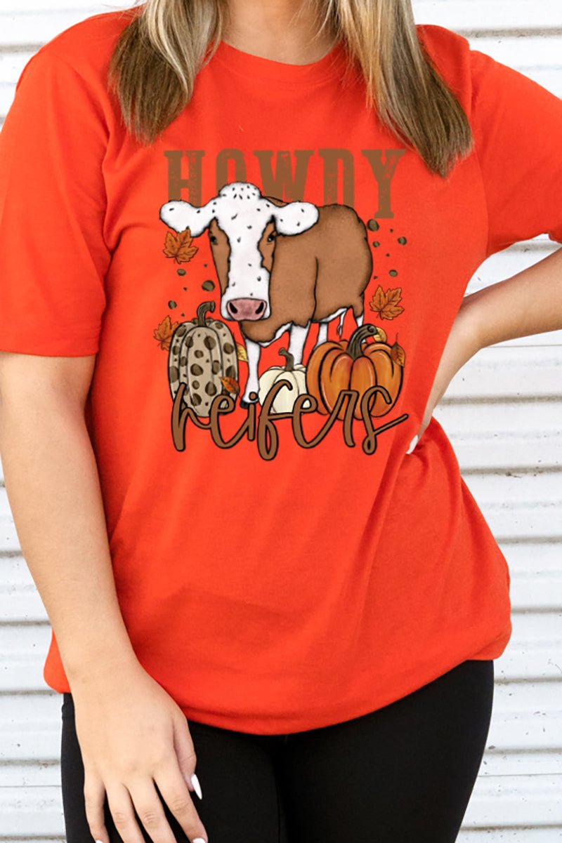 Fall Howdy Heifers Adult Soft-Tek Blend T-Shirt - Wholesale Accessory Market