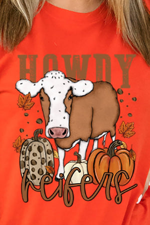 Fall Howdy Heifers Adult Soft-Tek Blend T-Shirt - Wholesale Accessory Market