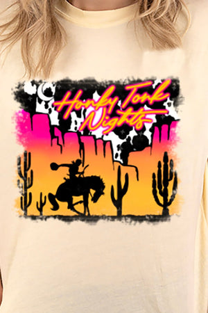 Honky Tonk Nights Adult Soft-Tek Blend T-Shirt - Wholesale Accessory Market