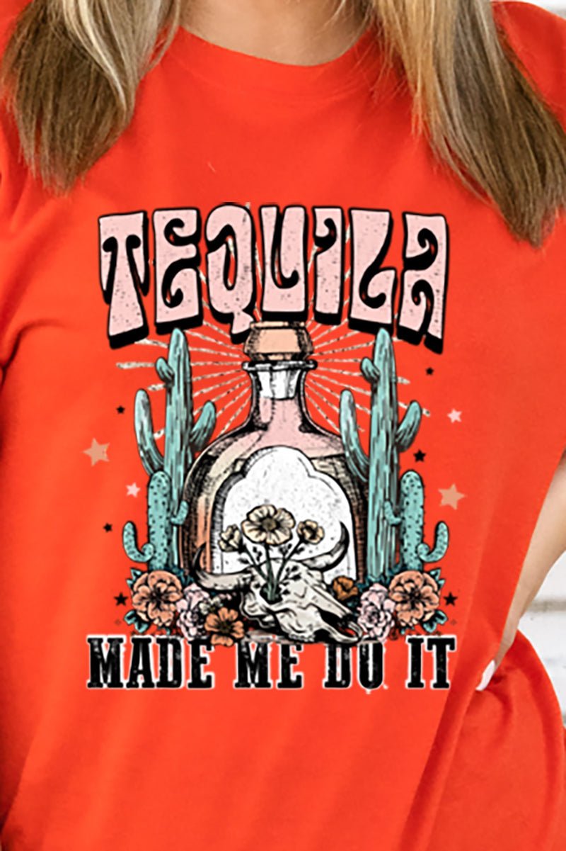 Tequila Made Me Do It Adult Soft-Tek Blend T-Shirt - Wholesale Accessory Market