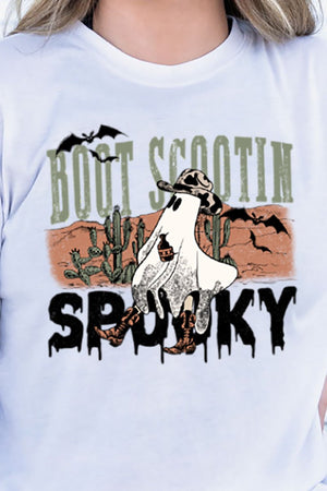 Boot Scootin' Spooky Adult Soft-Tek Blend Long Sleeve Tee - Wholesale Accessory Market