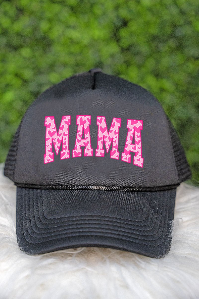 All The Hearts Mama Pink Foam Mesh Back Trucker Cap - Wholesale Accessory Market