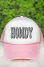 Retro Checkered Howdy Foam Mesh Back Trucker Cap - Wholesale Accessory Market