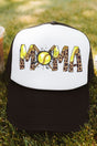 Cheetah Splatter Softball Mama Foam Mesh Back Trucker Cap - Wholesale Accessory Market