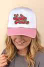 Feelin' Festive Groovy Distressed Foam Mesh Back Trucker Cap - Wholesale Accessory Market