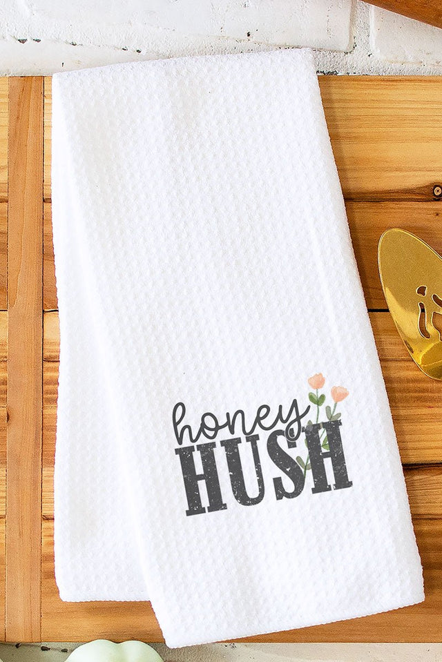 Honey Hush Waffle Kitchen Towel - Wholesale Accessory Market