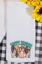 Western Hoppy Easter Waffle Kitchen Towel - Wholesale Accessory Market