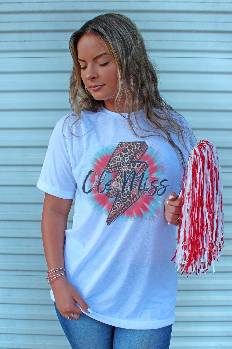 Bolt Ole Miss Unisex Poly-Rich Blend Tee - Wholesale Accessory Market