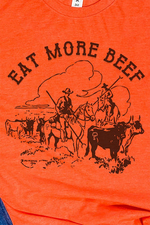 Eat More Beef Unisex Poly-Rich Blend Tee - Wholesale Accessory Market