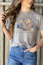 Floral Crazy Cow Unisex Poly-Rich Blend Tee - Wholesale Accessory Market