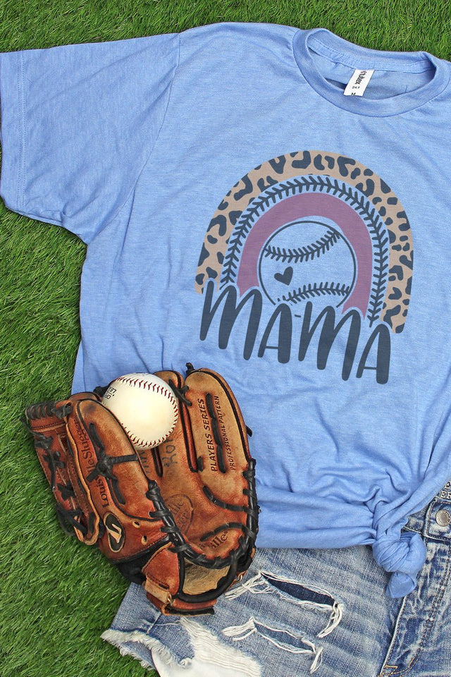 Mama Baseball Rainbow Unisex Poly-Rich Blend Tee - Wholesale Accessory Market