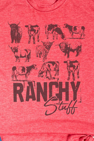 Ranchy Stuff Unisex Poly-Rich Blend Tee - Wholesale Accessory Market