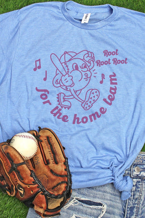 Root For The Home Team Unisex Poly-Rich Blend Tee - Wholesale Accessory Market