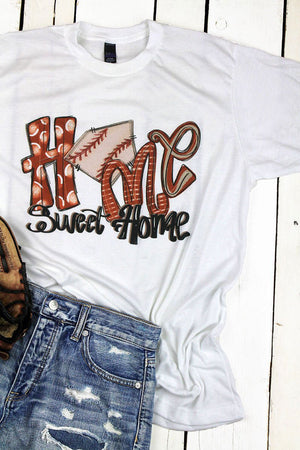 Baseball Home Sweet Home Unisex Poly-Rich Blend Tee - Wholesale Accessory Market