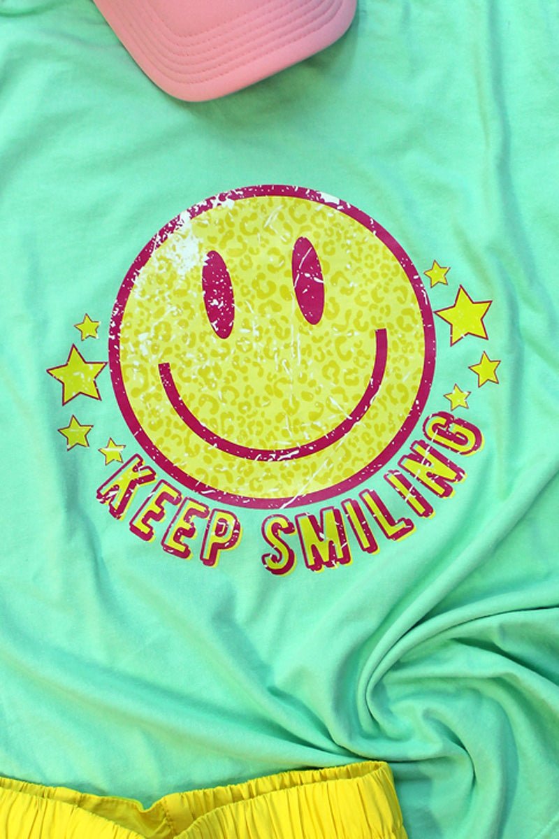 Keep Smiling Adult Ring-Spun Cotton Tee - Wholesale Accessory Market