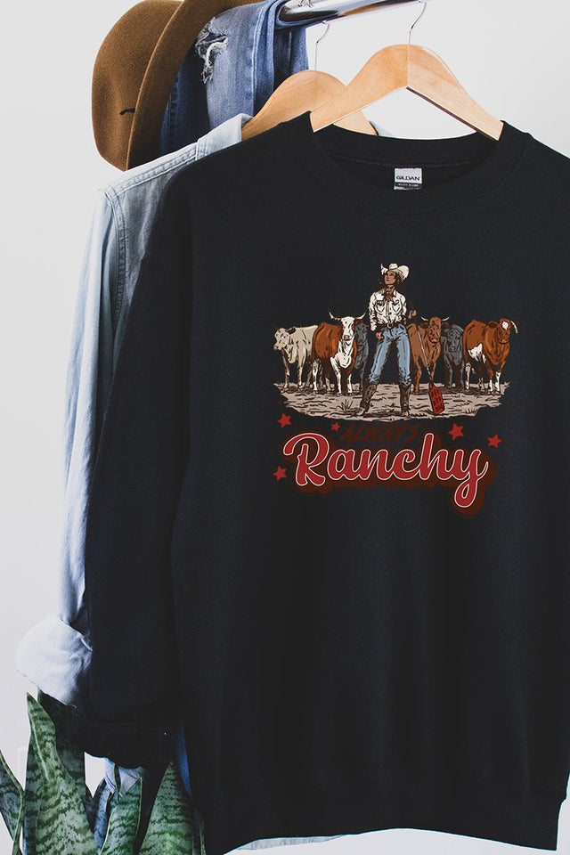 Doodle Always Ranchy Heavy-weight Crew Sweatshirt - Wholesale Accessory Market