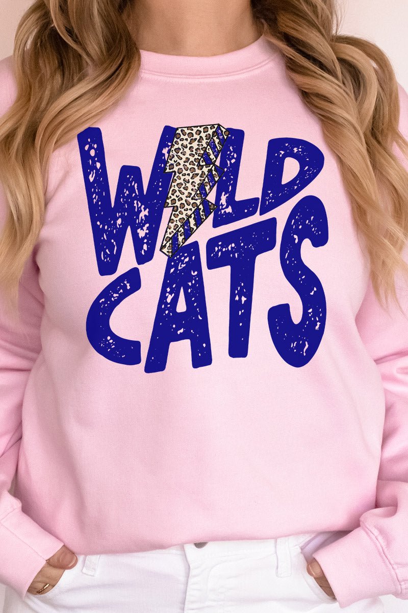 Royal Wildcats Bolt Heavy-weight Crew Sweatshirt - Wholesale Accessory Market