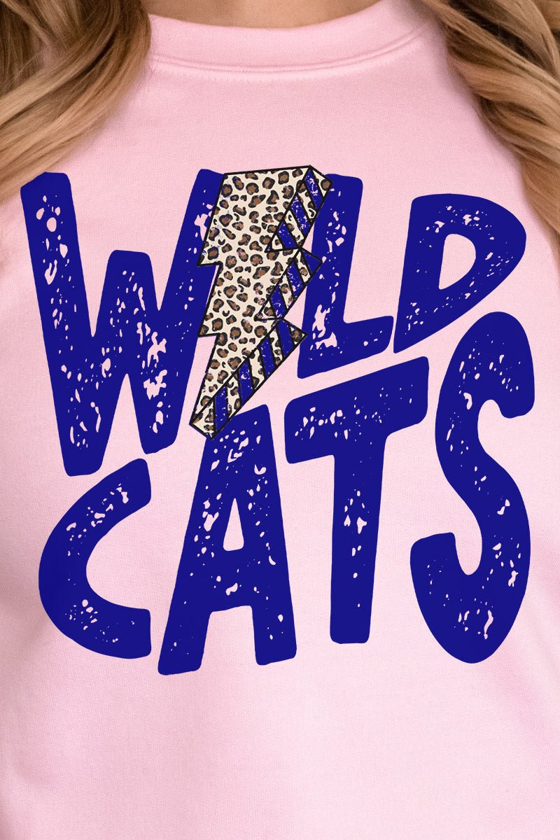 Royal Wildcats Bolt Heavy-weight Crew Sweatshirt - Wholesale Accessory Market