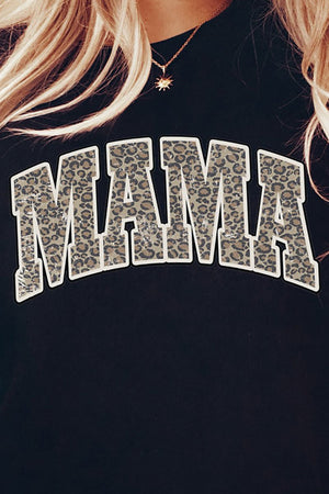 Arched Mama Leopard Heavy-weight Crew Sweatshirt - Wholesale Accessory Market