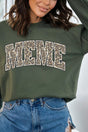 Arched Meme Leopard Heavy-weight Crew Sweatshirt - Wholesale Accessory Market