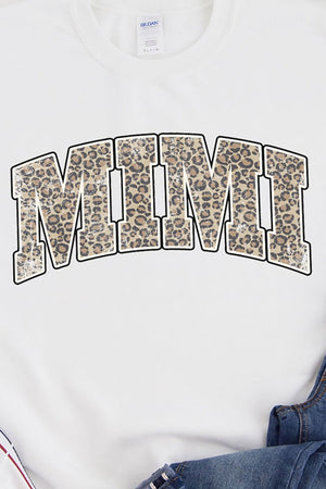 Arched Mimi Leopard Heavy-weight Crew Sweatshirt - Wholesale Accessory Market