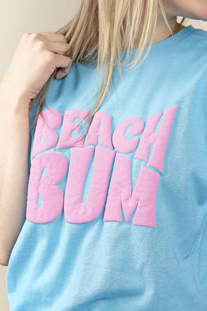 Beach Bum Puff Vinyl Unisex Blend Tee - Wholesale Accessory Market