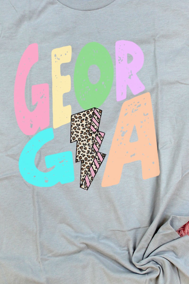 Georgia Bolt Pastel Unisex Blend Tee - Wholesale Accessory Market