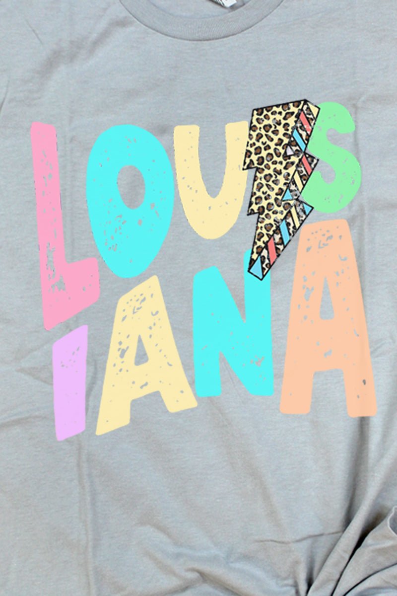 Louisiana Bolt Pastel Unisex Blend Tee - Wholesale Accessory Market