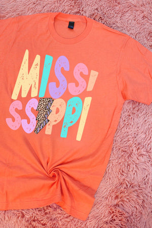 Mississippi Bolt Pastel Unisex Blend Tee - Wholesale Accessory Market