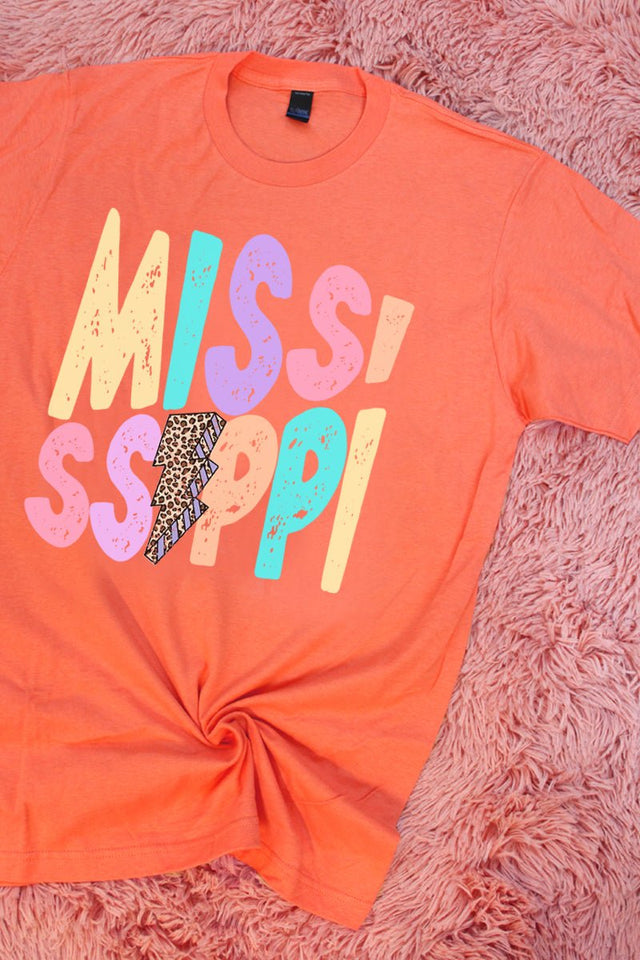 Mississippi Bolt Pastel Unisex Blend Tee - Wholesale Accessory Market