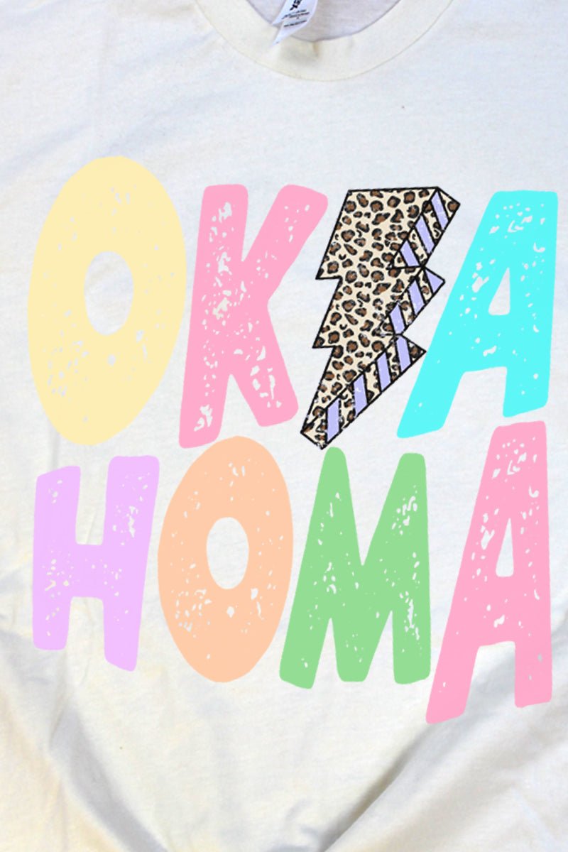 Oklahoma Bolt Pastel Unisex Blend Tee - Wholesale Accessory Market