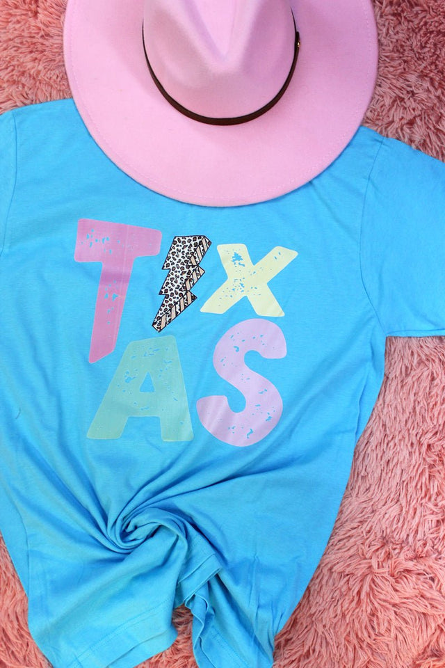 Texas Bolt Pastel Unisex Blend Tee - Wholesale Accessory Market