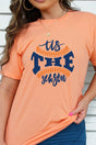 Tis The Season Baseball Blue and Orange Unisex Blend Tee - Wholesale Accessory Market