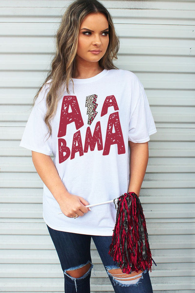 Crimson Alabama Bolt Unisex Blend Tee - Wholesale Accessory Market