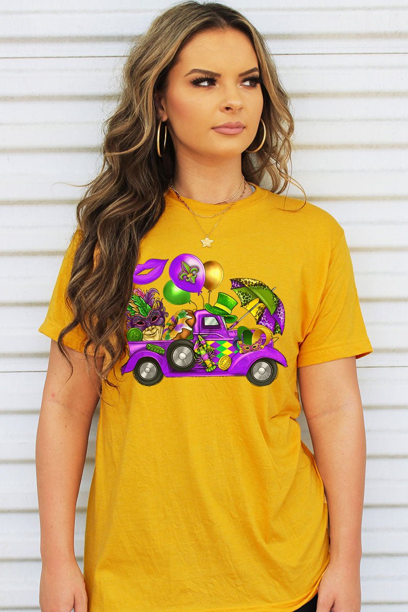 Parade Truck Mardi Gras Unisex Blend Tee - Wholesale Accessory Market