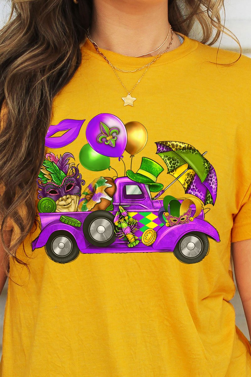 Parade Truck Mardi Gras Unisex Blend Tee - Wholesale Accessory Market