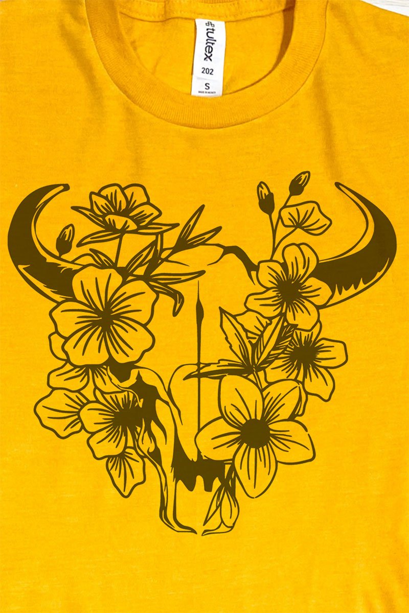 Blossom Steer Unisex Blend Tee - Wholesale Accessory Market