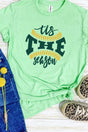 Tis The Season Baseball Green and Gold Unisex Blend Tee - Wholesale Accessory Market